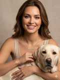 Corrente De "Amor, Vida e Pet" Banhada a Ouro