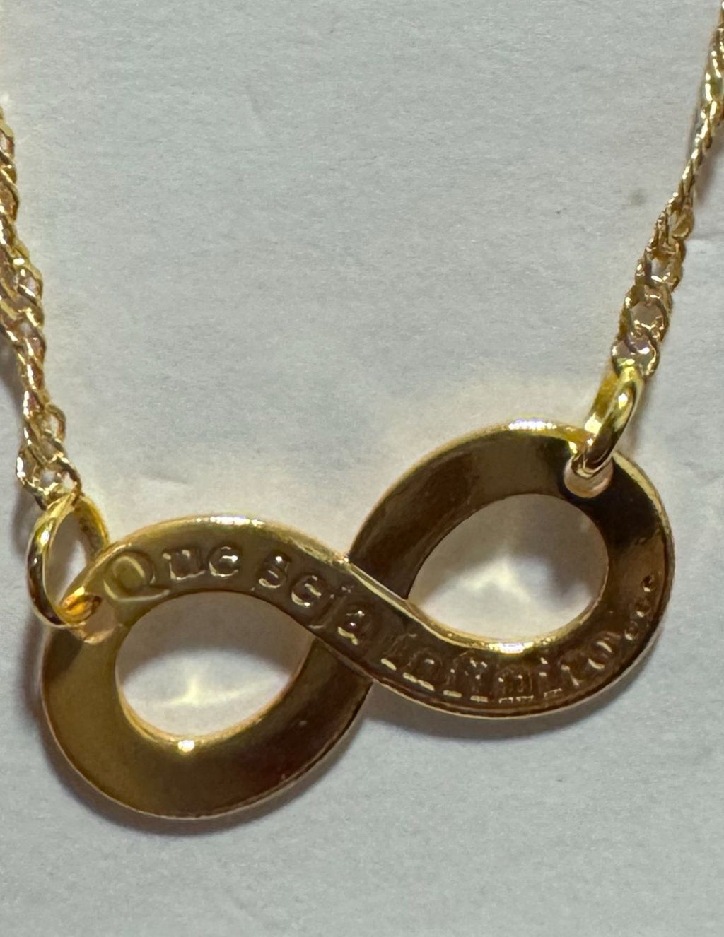 Corrente com Pingente de Infinito Banhada a Ouro