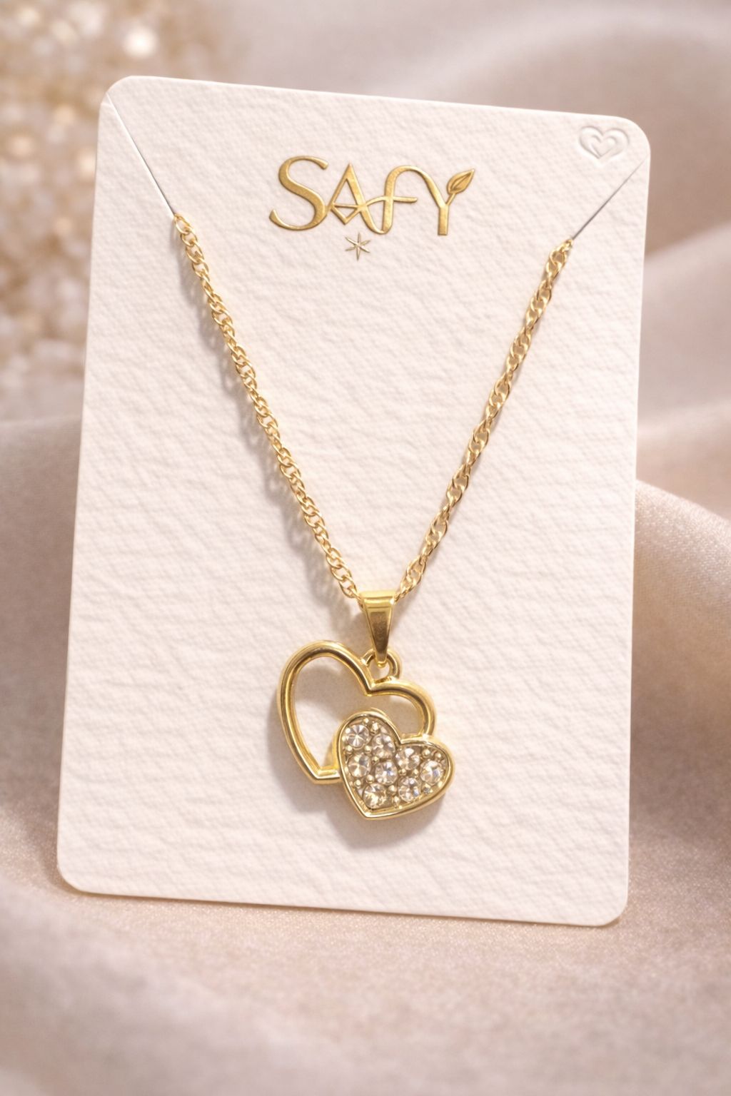 Corrente Double Love Shine Banhado a Ouro